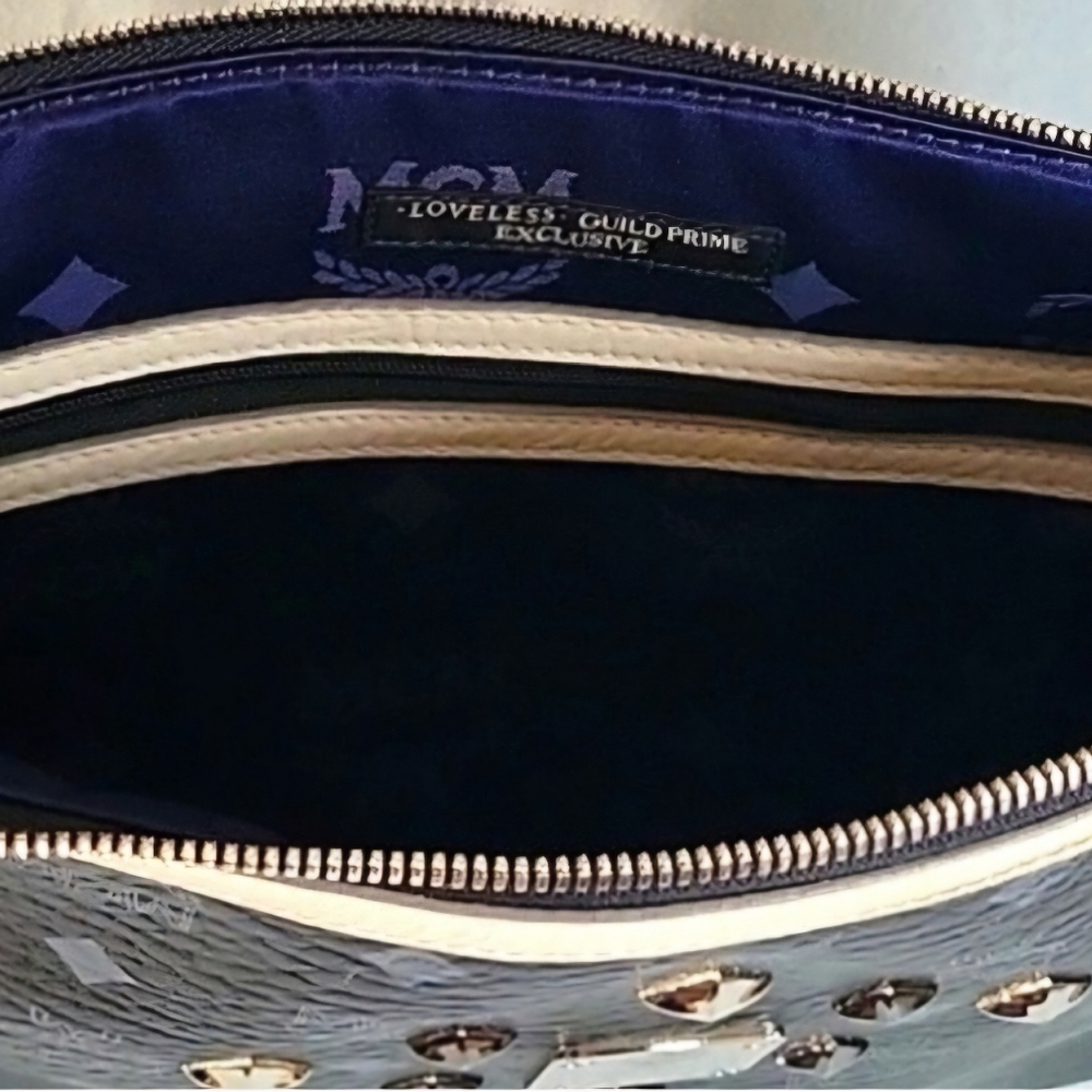 MCM Oversized Studded Clutch Pouch /Ipad Case - Picture 5 of 12